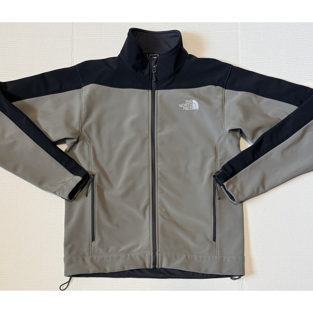 THE NORTH FACE Apex Bionic - Men's Jacket Gray Black Softshell Windproof - Small